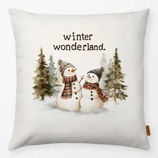 Kissen Winter Wonderland Schneemann