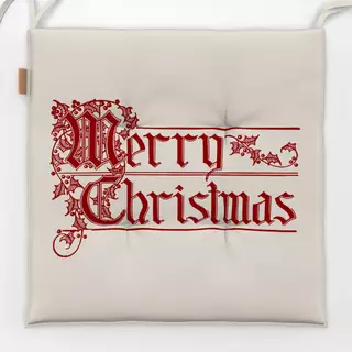 Sitzkissen Vintage Merry Christmas