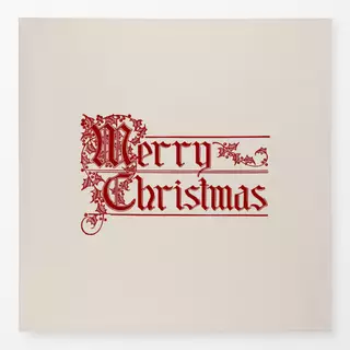 Tischdecke Vintage Merry Christmas