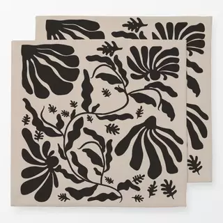 Servietten Blockprint Sommer Blumen 2