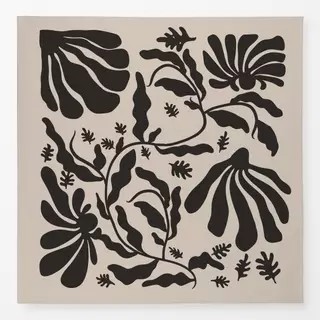 Tischdecke Blockprint Sommer Blumen 2