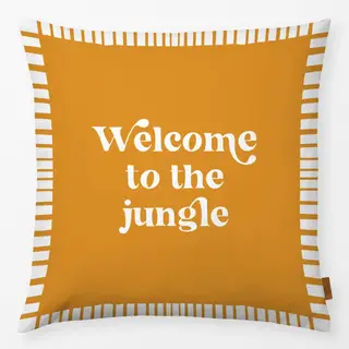 Kissen Welcome to the jungle gelb