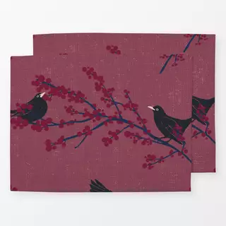 Tischset Chirping Beauties rose
