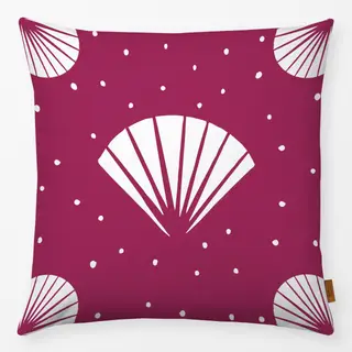 Kissen Abstract Shell bordeaux