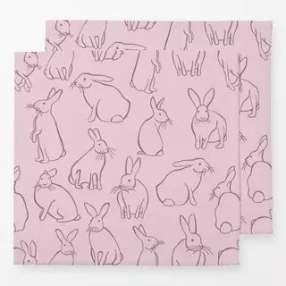 Servietten Bunnies Rose