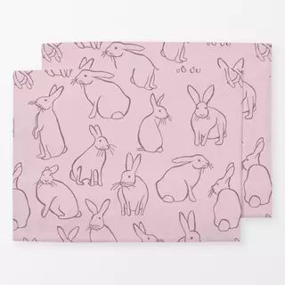 Tischset Bunnies Rose