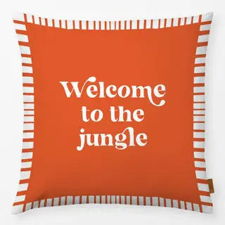Kissen Welcome to the jungle orange