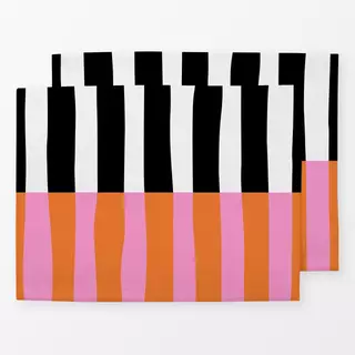 Tischset Streifen Duo 01