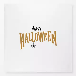 Tischdecke Happy Halloween Typo