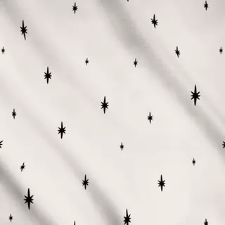 Meterware Little stars | schwarz