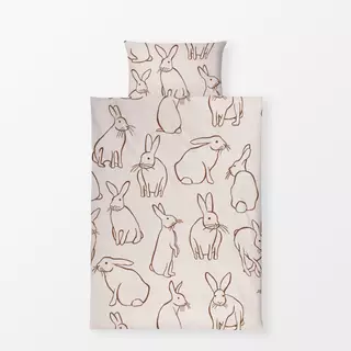 Bettwäsche Bunnies Beige