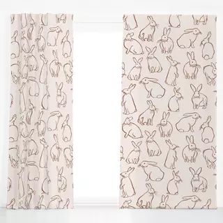 Dekovorhang Bunnies Beige