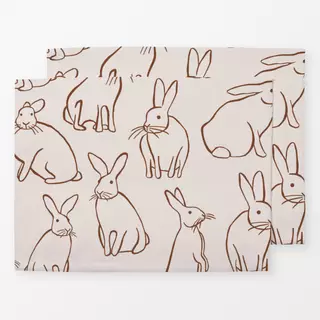 Tischset Bunnies Beige