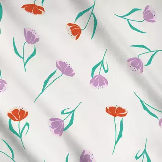 Meterware Tulpen Allover