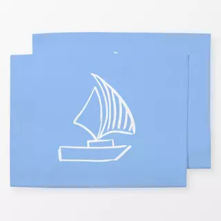 Tischset Segelboot