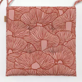 Sitzkissen Sea of mushrooms red