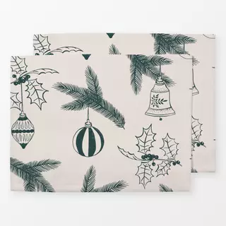 Tischset XMAS | Baumschmuck