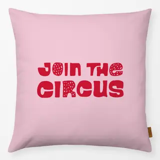 Kissen Join the circus rosa-rot