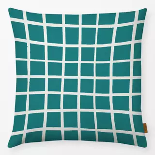 Kissen Grid | Allover | grün