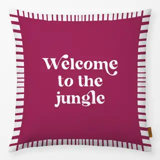 Kissen Welcome to the jungle bordeaux