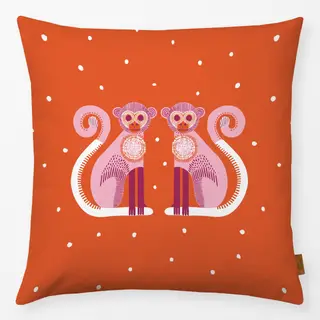 Kissen Affen orange