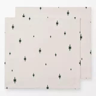 Servietten Little stars | tannengruen