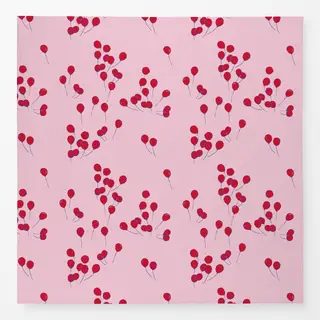 Tischdecke Luftballons rot-rosa