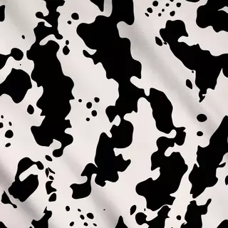 Meterware Organic Shapes | schwarz