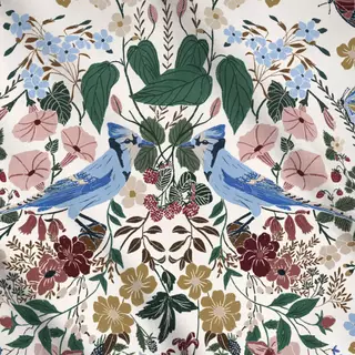 Meterware Victorian Garden Birds | light