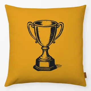 Kissen Pokal Gold
