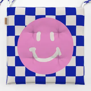 Sitzkissen Checks Smiley