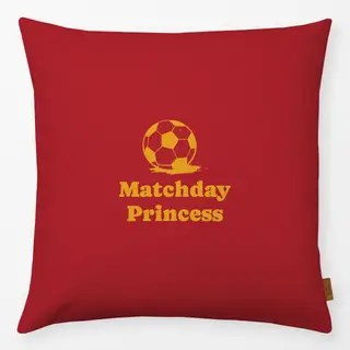 Kissen Matchday Princess Rot