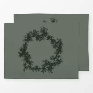 Tischset Lärchenkranz Grün