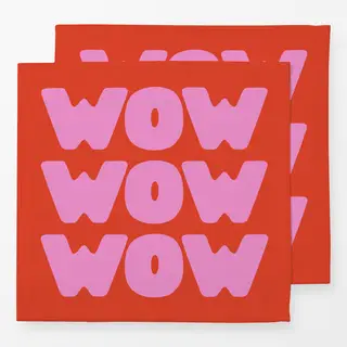 Servietten Wow