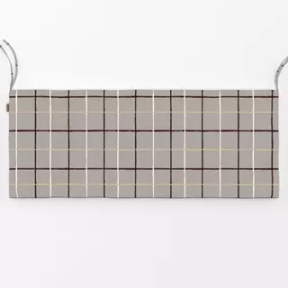 Bankauflage Karos beige