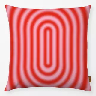 Kissen Gradient Circles Pink Red