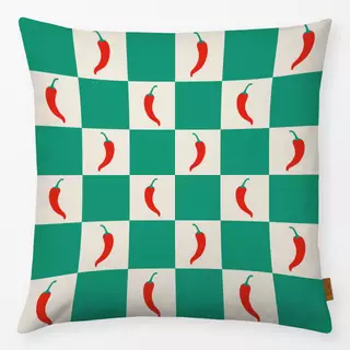 Kissen Checks Chilli Green