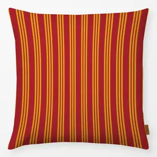 Kissen Fußball Stripes Rot Gold