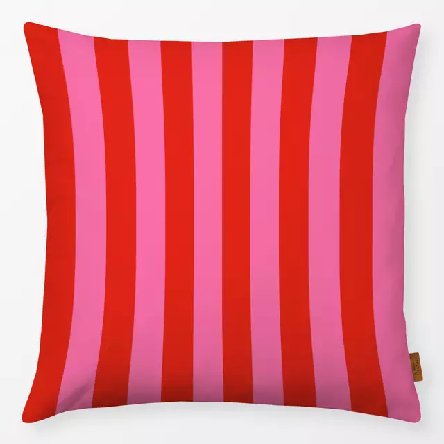 Kissen Stripes Red Pink von textilwerk