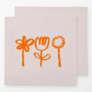 Servietten Blumen Trio
