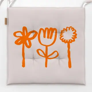 Sitzkissen Blumen Trio