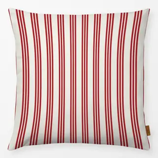 Kissen Fußball Stripes Beige Rot