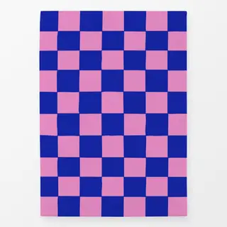 Geschirrtücher Checks Blau Pink