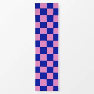 Tischläufer Checks Blau Pink