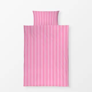 Bettwäsche Streifen Pink