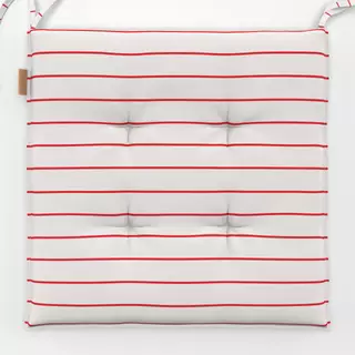 Sitzkissen Hand Drawn Lines Rot