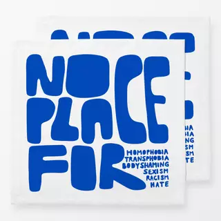Servietten No Place For Meeresblau