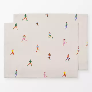 Tischset Joggen Laufen Muster