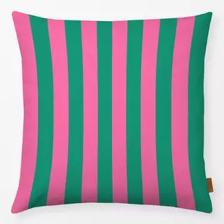 Kissen Stripes Pink Green