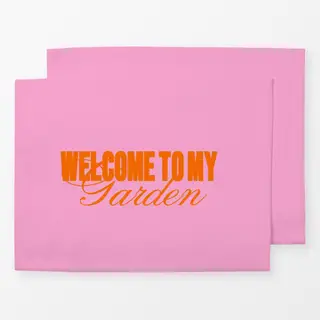 Tischset Welcome To My Garden Pink